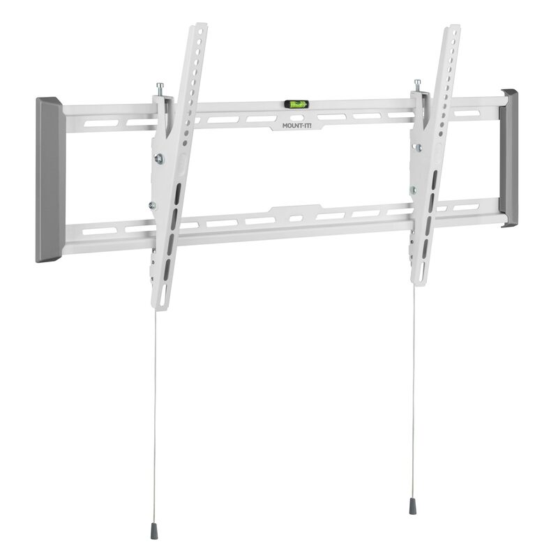 Mount-It! Tilting TV Wall Mount for 43"-90" TVs, Ultra Slim Heavy-Duty, White