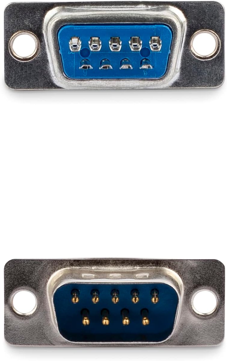 StarTech.com Assembled DB9 Male Solder D-SUB Connector with Plastic Backshell (C9PSM) 1 Count (Pack of 1) Male