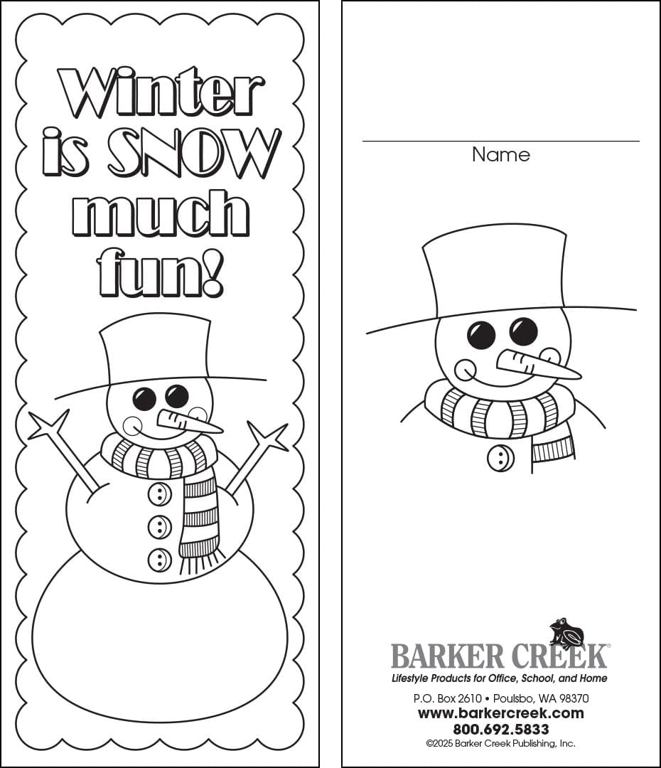 Barker Creek Bookmark Duets Color Me Adult Coloring Book Style Bookmarks