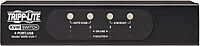 Tripp Lite 4-Port KVM Switch VGA with USB or PS/2 Port for Keyboard Mouse, Desktop PC, 4 Computers 1 Monitor