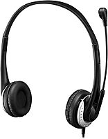Xtream P2 USB Wired Multimedia Headset with Noise-Canceling Microphone, Binaural Over The Head, Black
