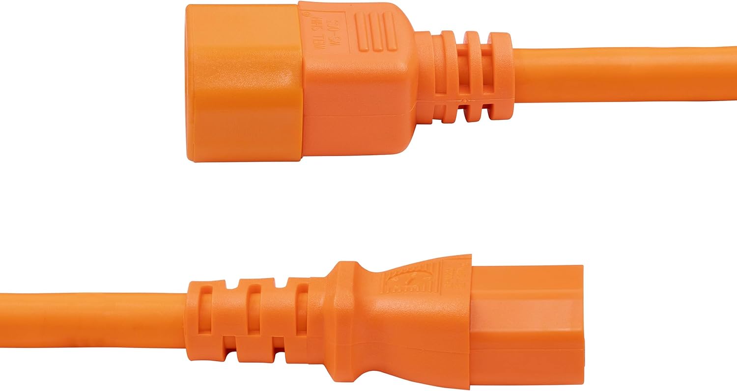 StarTech.com Heavy Duty IEC 60320 C14 to C15 Power Cord, 14AWG 15A 250V, UL Listed