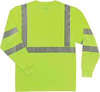 Ergodyne GloWear 8391 ANSI Class 3 Long-Sleeve High-Visibility Safety Shirt