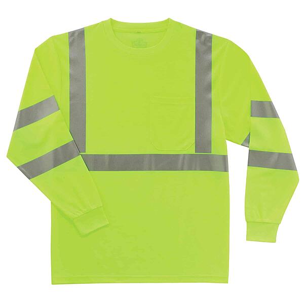 Ergodyne GloWear 8391 ANSI Class 3 Long-Sleeve High-Visibility Safety Shirt