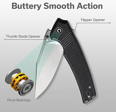 CIVIVI Tranquil Folding Pocket Knife for EDC, 3.7'' Blade