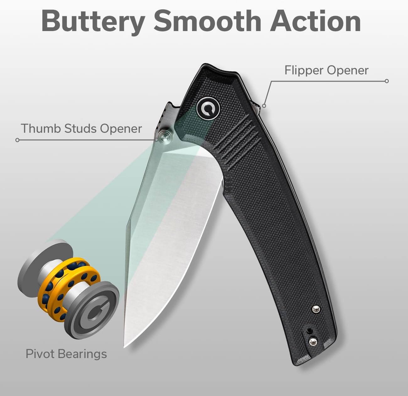 CIVIVI Tranquil Folding Pocket Knife for EDC, 3.7'' Blade