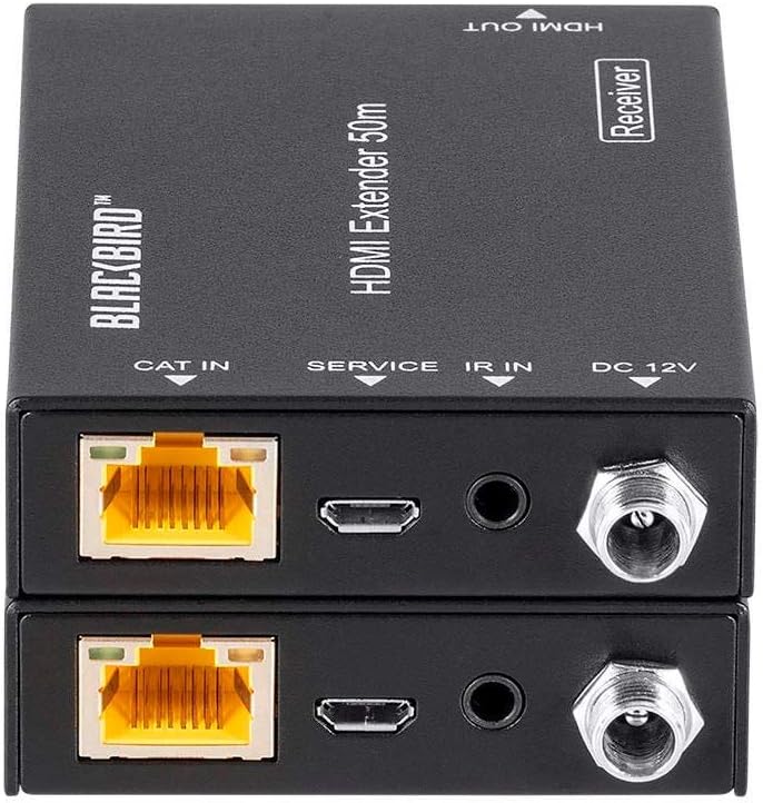 Monoprice Blackbird 4K HDMI Extender, 50m - 4K HDMI Extension to 164 Feet, HDMI 2.0, HDCP 2.2, 18Gbps