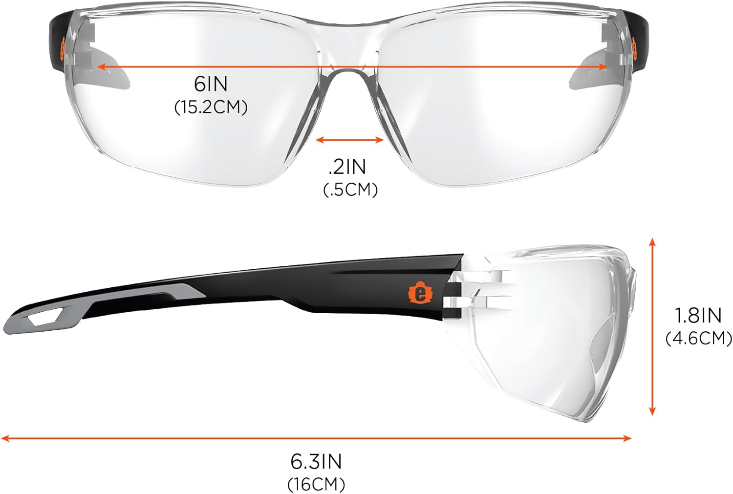 Ergodyne Skullerz VALI Frameless Safety Glasses