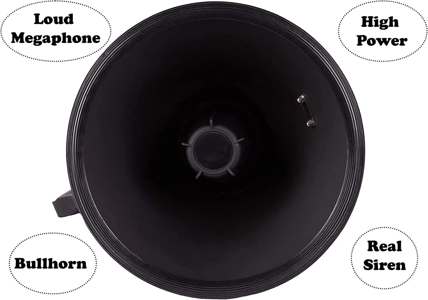 Uzi High Power Loud Big Megaphone 50W, Bluetooth, Real Siren, Bullhorn, Rechargeable Battery, Portable Professional Speaker