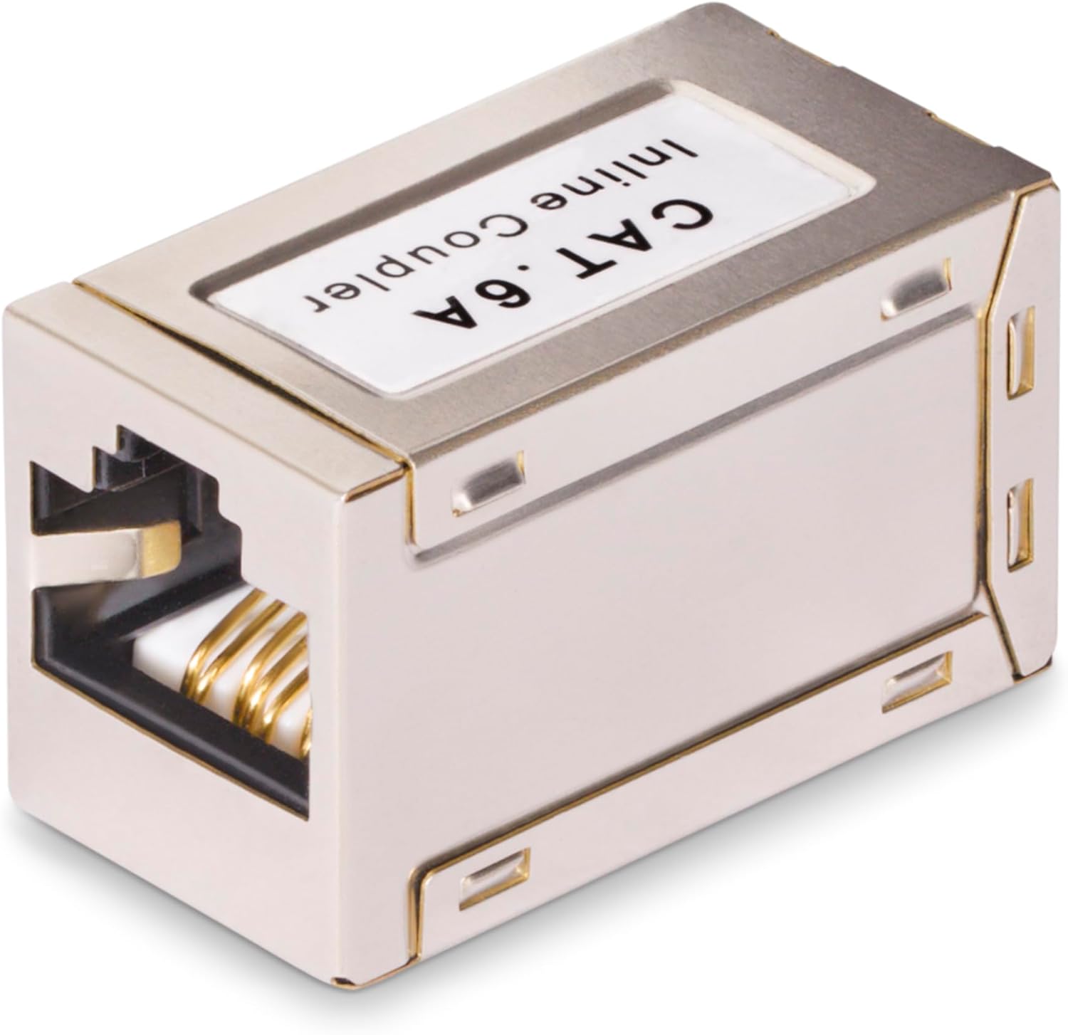 StarTech.com Shielded RJ45 Coupler, Inline Cat6a Coupler, Female to Female (F/F) T568B Pinout