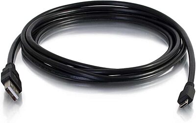 C2G Legrand USB A to B Cable, Male to Male USB Cable, Micro USB Cable, 2 Meters (6.56 Foot) Data Transfer Cable