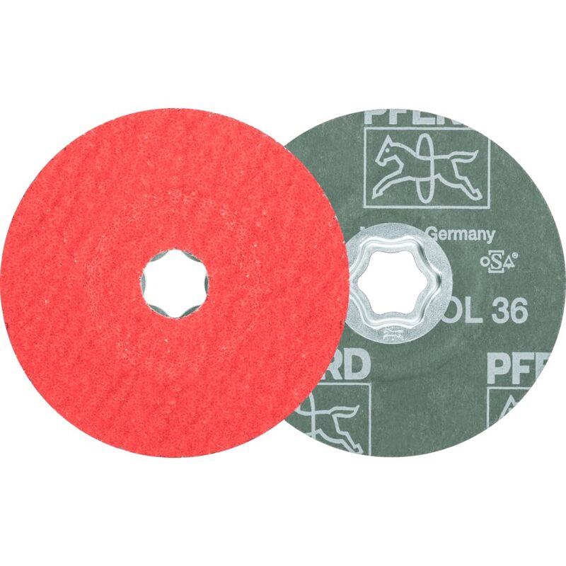 PFERD COMBICLICK® Fiber Discs and Backing Pads for Angle Grinders
