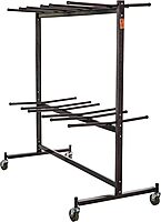 National Public Seating Folding Chair Dolly For 84 Chairs, 70inH x 67inW x 33-1/4inD, Brown