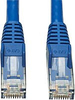Tripp Lite Cat6 Ethernet Cable, RJ45 M/M Gigabit, Snagless, Molded, UTP, PoE, CMR-LP Patch Cable, 3 ft. Blue (N201P-003-BL)