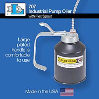 GOLDENROD Industrial Pump Oiler with Flex Spout and Zinc Die-Cast Pump