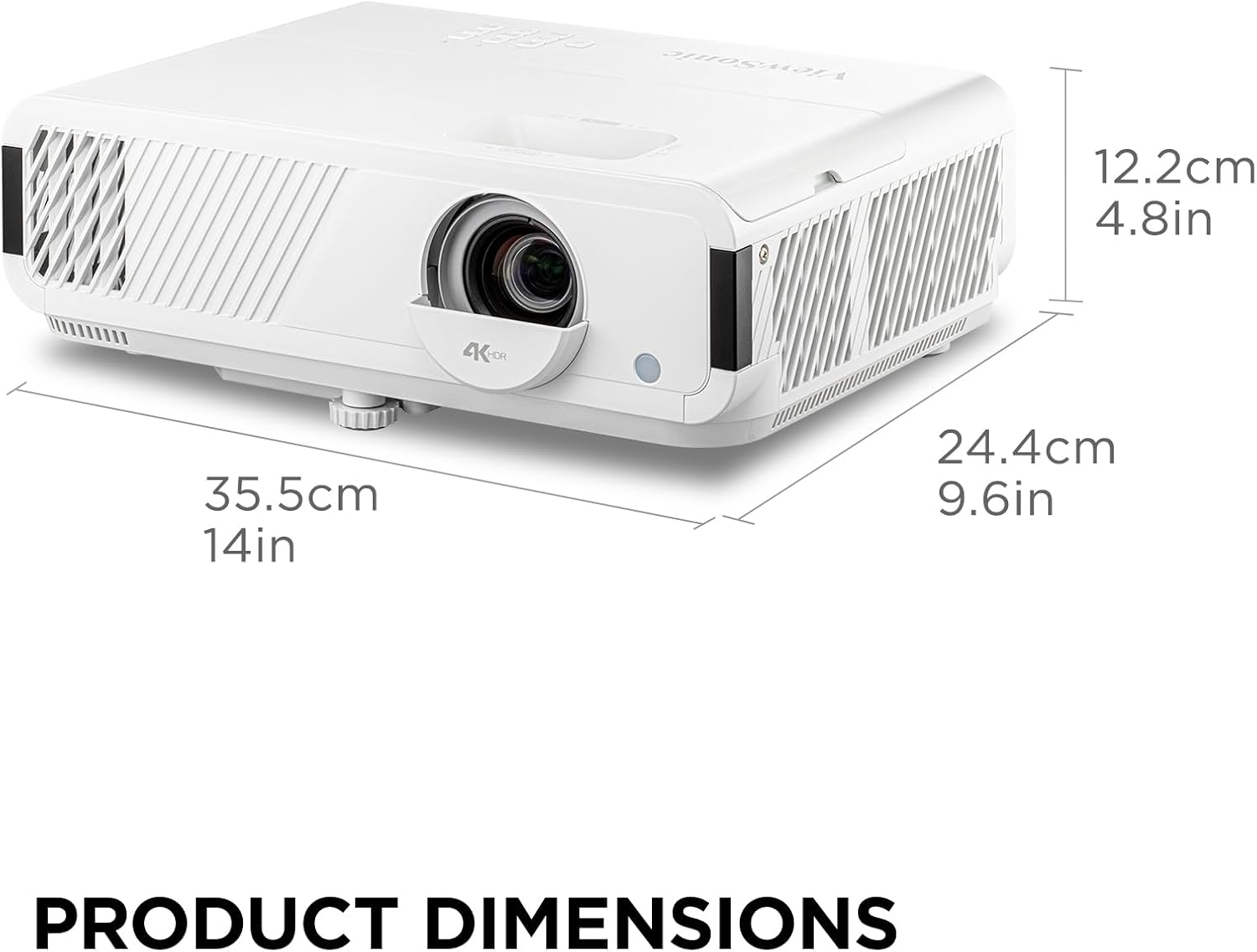 VIEWSONIC Home Theater Projector — Bright, Optical Zoom