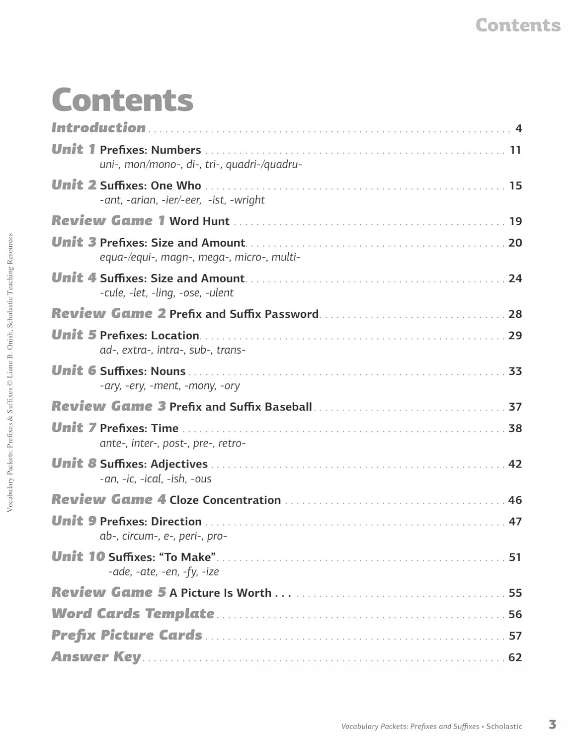 Vocabulary Packets: Prefixes & Suffixes: Ready-to-Go Learning Packets That Teach 50 Key Prefixes and Suffixes and Help