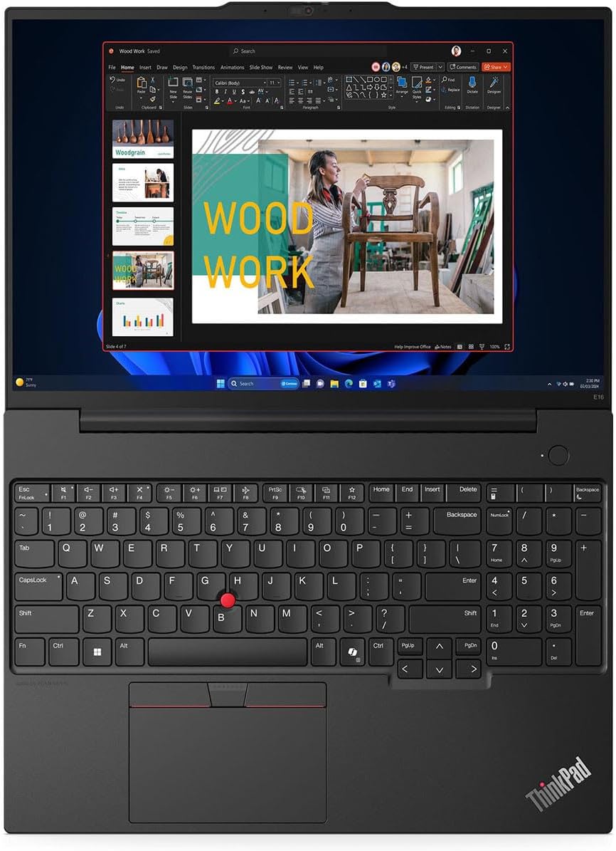 Lenovo ThinkPad E16 Gen 2 21M5000HUS 16" Notebook - WUXGA - AMD Ryzen 5 7535U - 8 GB - 256 GB SSD - English Keyboard - Black