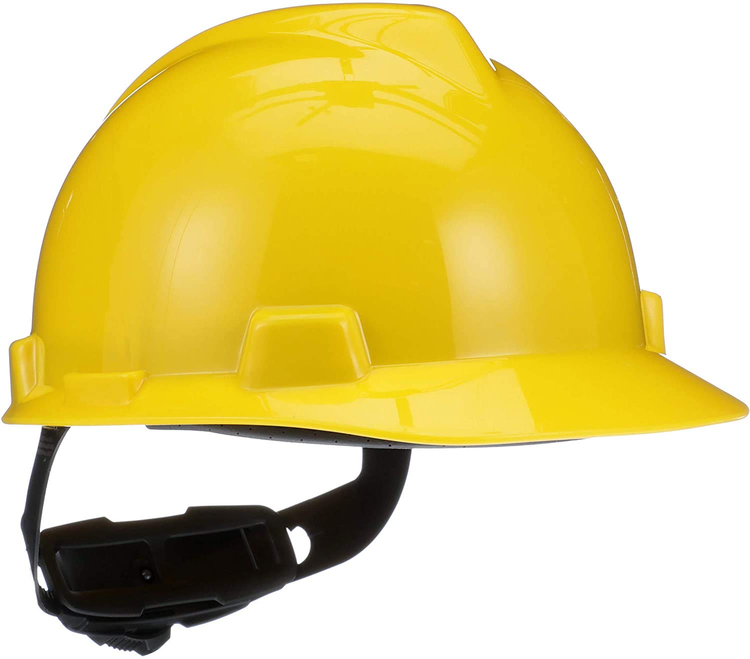 MSA 475360 V-Gard Cap Style Safety Hard Hat With Fas-Trac III Ratchet Suspension | Polyethylene Shell