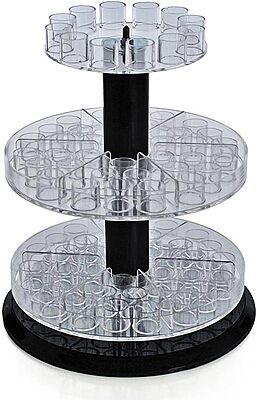 Azar Displays 252343 4.625" W X 1.25" D X 7.875" H Tri-Fold Size Slatwall Brochure Holder (10 Pack)