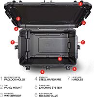 NANUK Wheeled Series 965 NK-7 Resin Waterproof Hard Case