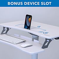 Mount-It! Mobile Workstation for Medical, Classroom, or Office Use, Height Adjustable Rolling Desk with Keyboard Tray, Storage Shelves & Locking Wheels, Portable Computer Cart – White