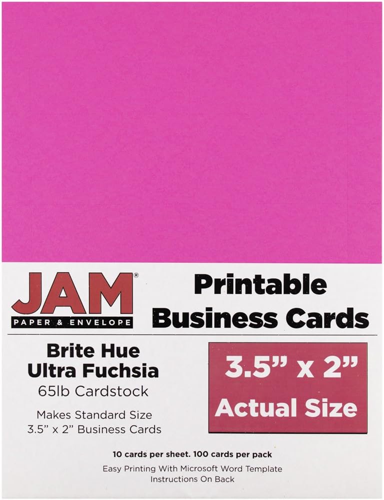 JAM PAPER Printable Business Cards