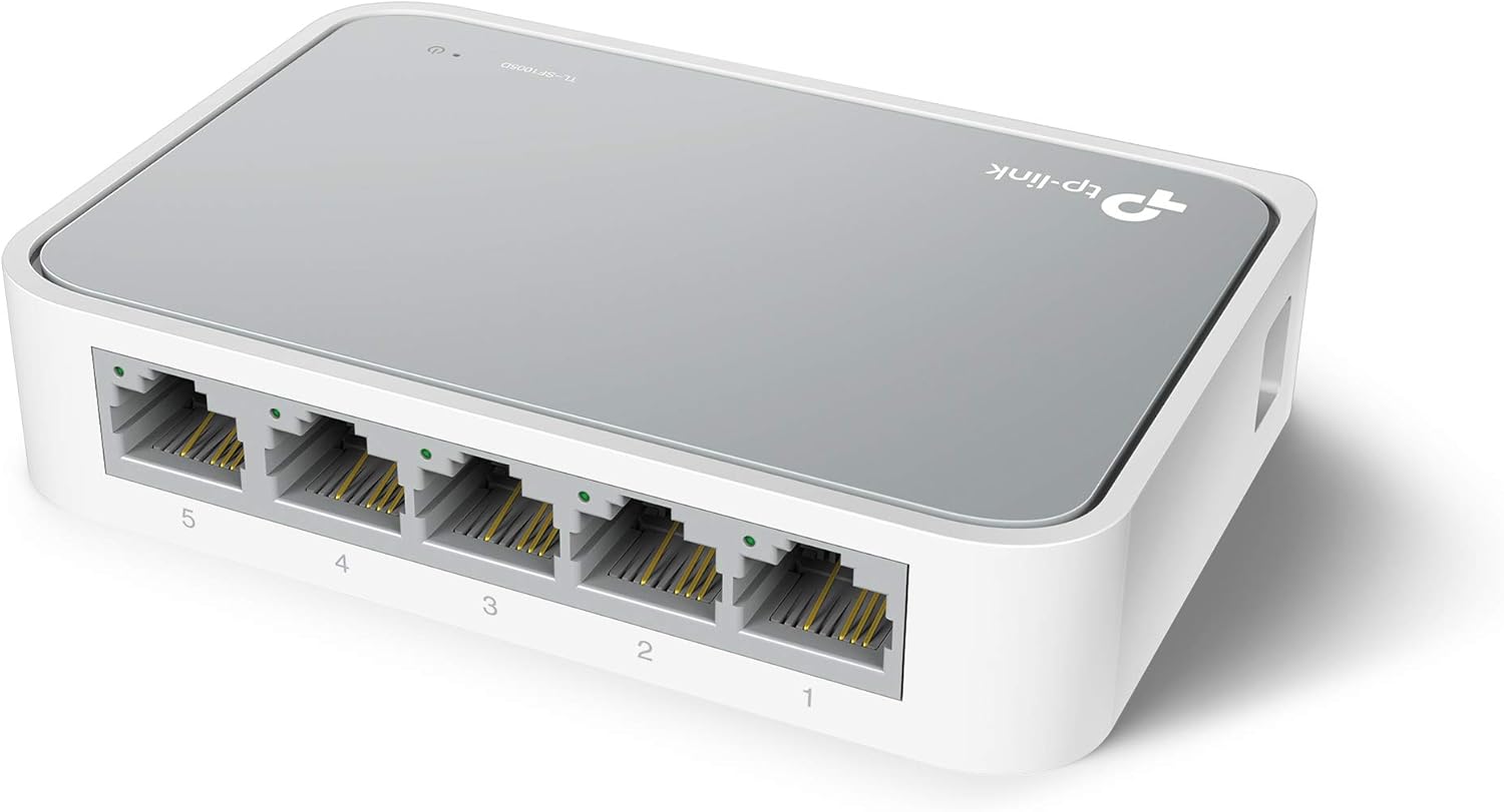 Learning Resources TL-SF1005D TP-Link 5-Port Fast Ethernet Unmanaged Switch | Plug and Play | Desktop 5 Port 5 Port, Non-PoE