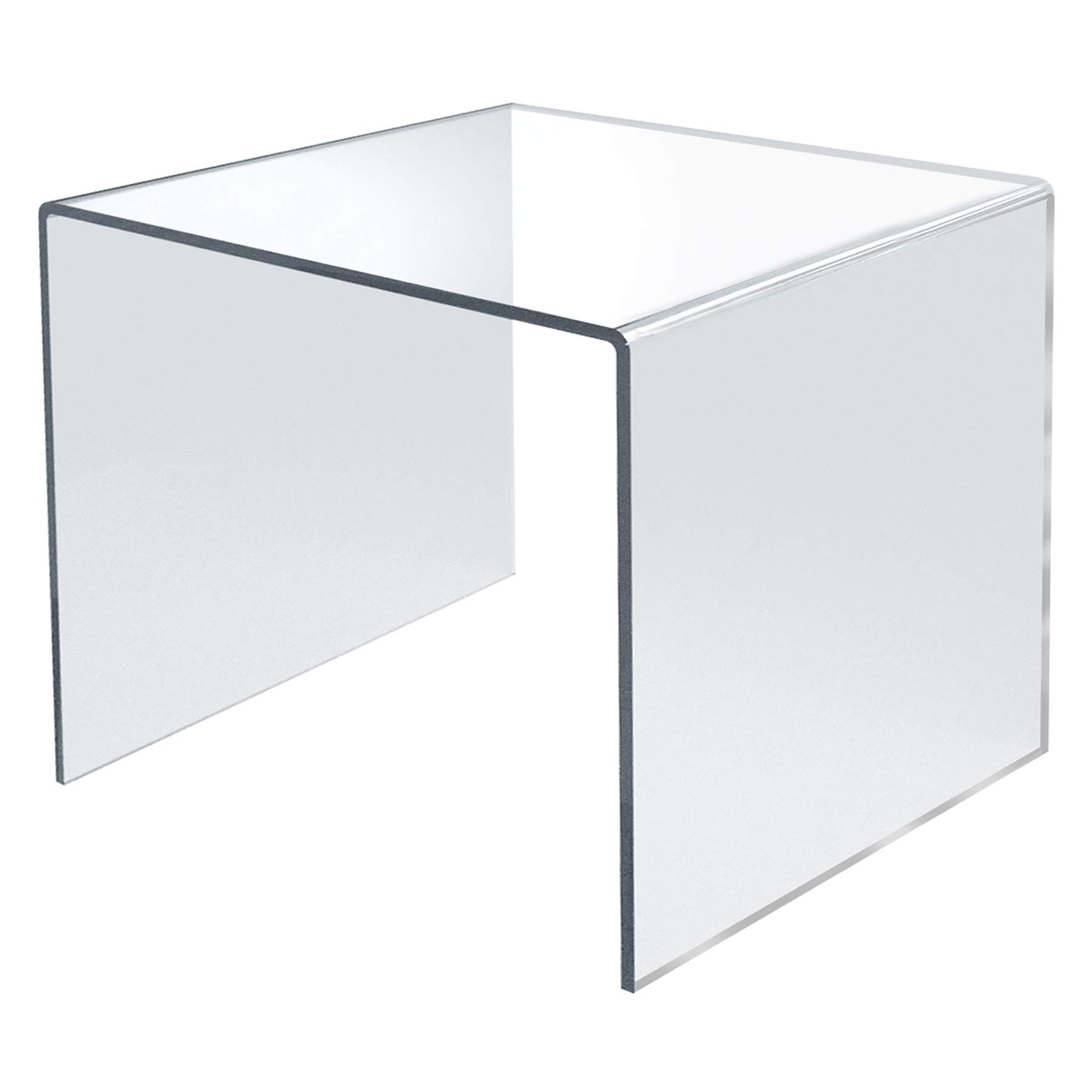Azar Displays Clear Acrylic Riser Displays (4-Pack)