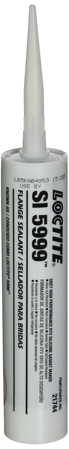 Loctite 231230 Gray 5999 Gasket Adhesive/Sealant, Paste, -75 to 625 Degrees F Temperature Range, 300 mL Cartridge