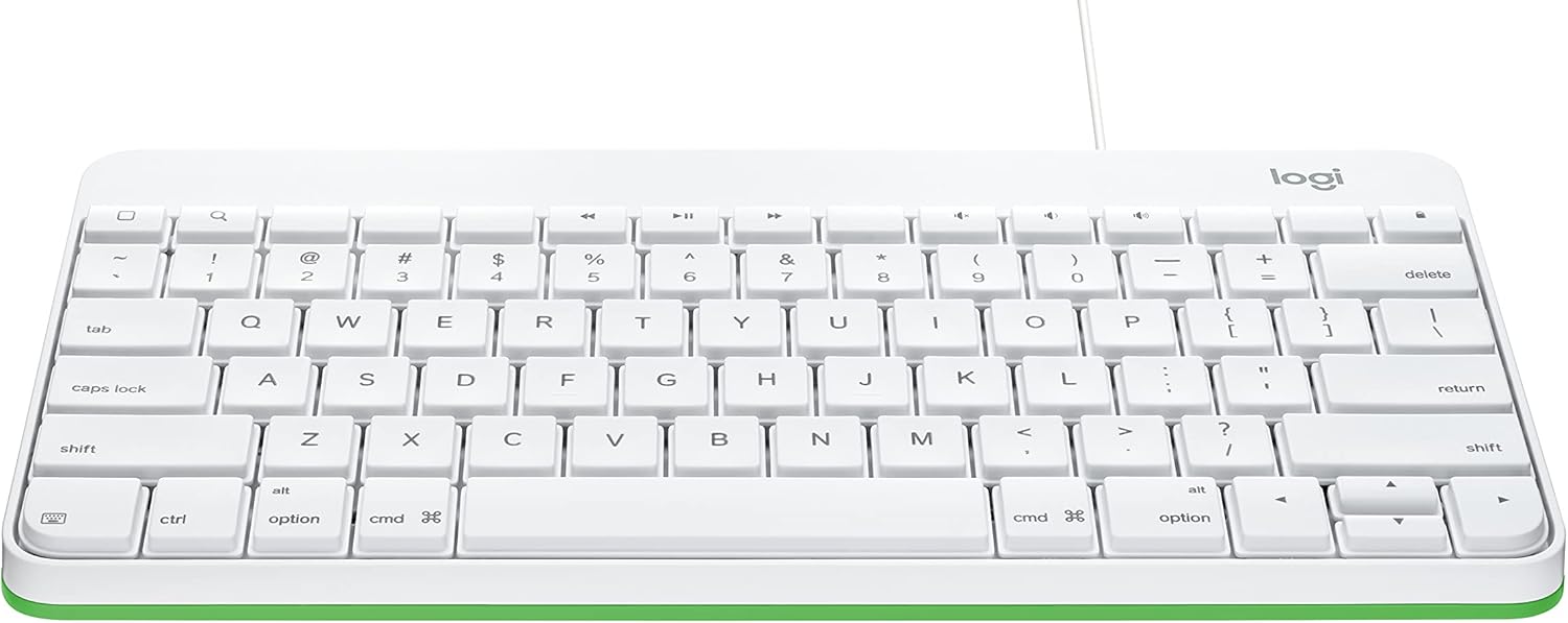 Logitech Wired Keyboard for iPad with Lightning Connector – White Lightning Connector Standard Packaging