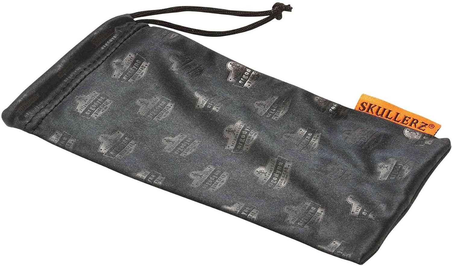Ergodyne Skullerz 3218 Microfiber Cleaning Bags, Black - Pack of 12