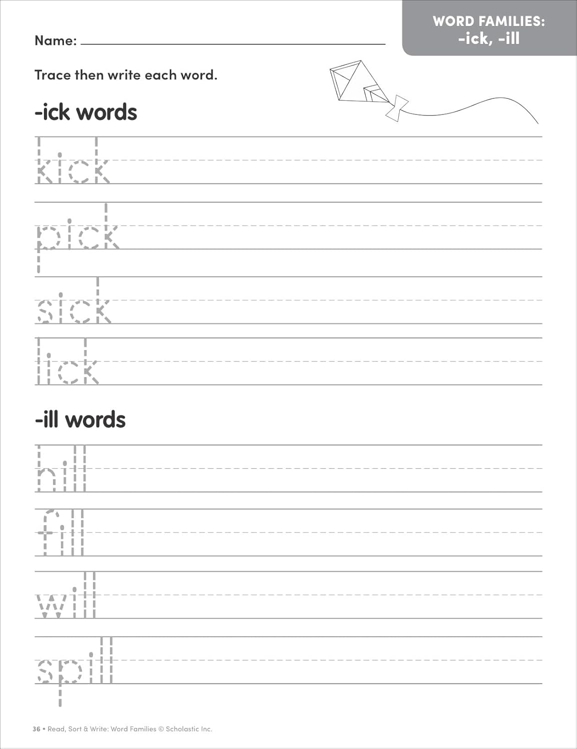Read, Sort & Write: Word Families: Fun, Reproducible Activities With Writing Pages That Build Essential Skills