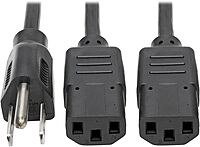TRIPP LITE Computer Power Cord NEMA 5-15P to IEC-320-C13