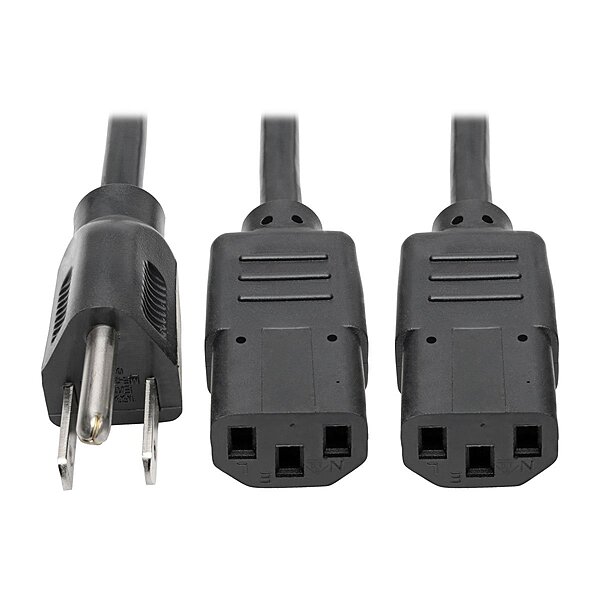 TRIPP LITE Computer Power Cord NEMA 5-15P to IEC-320-C13