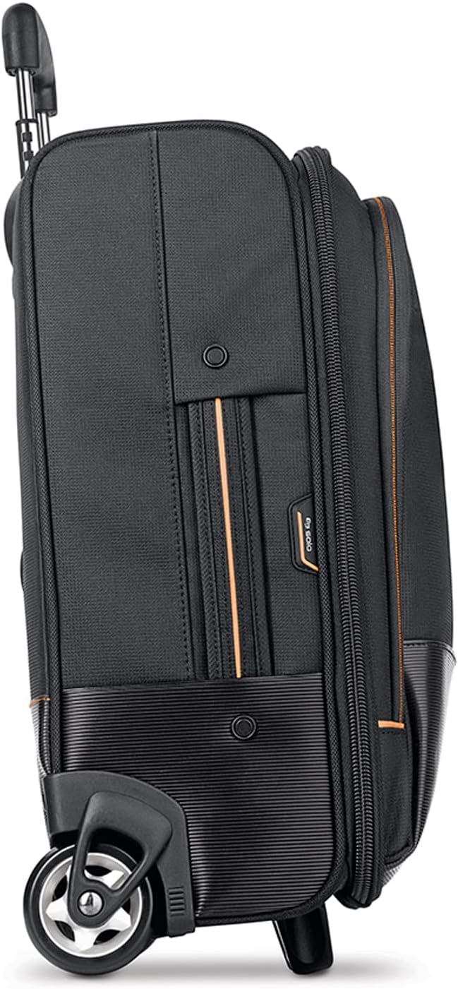Solo New York Carry On Luggage - Softside Wheeled Overnighter with 15.6in Laptop Pocket