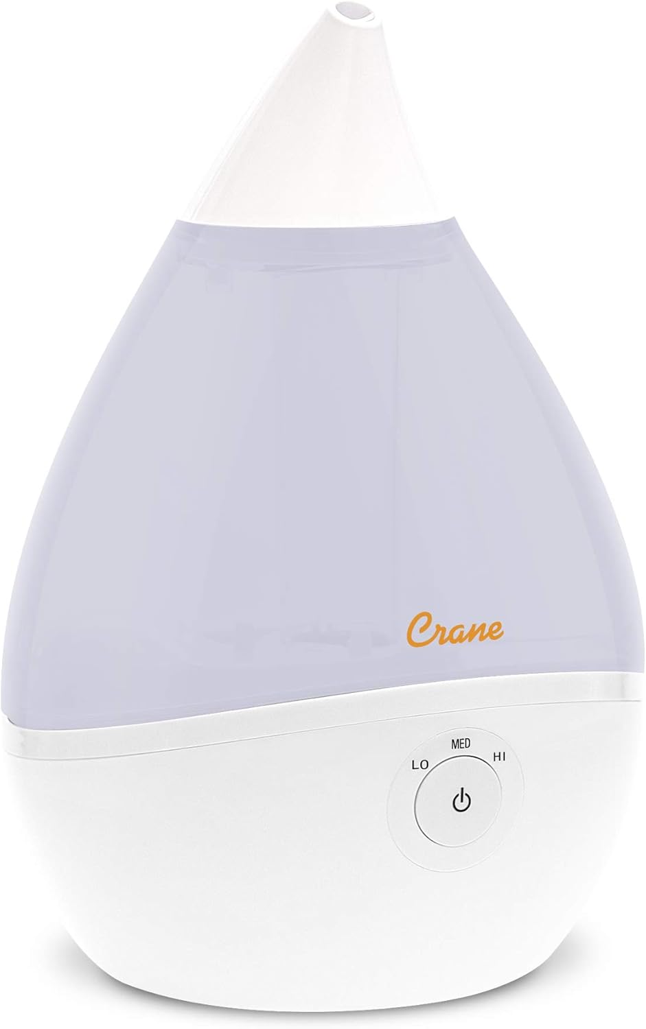CRANE Droplet/Teardrop Ultrasonic Cool Mist Humidifier, 0.5 Gallon