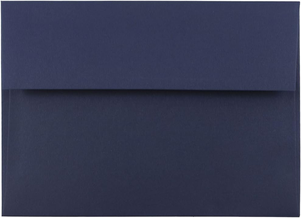 JAM PAPER Navy Blue Premium Invitation Envelopes - 25/Pack