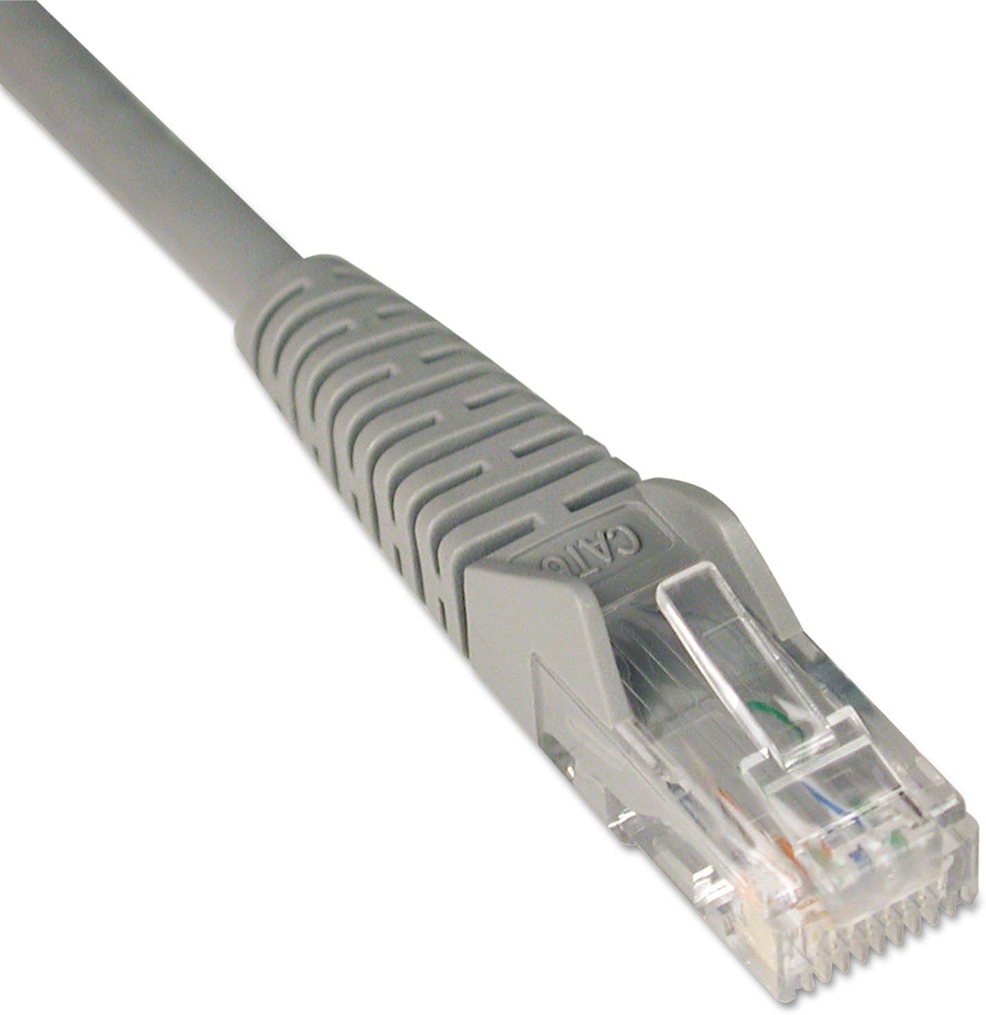 Eaton Tripp Lite Series Cat6 Gigabit Snagless Molded (UTP) Ethernet Cable (RJ45 M/M), PoE, Gray, 7 ft. (2.13 m) - N201007GY