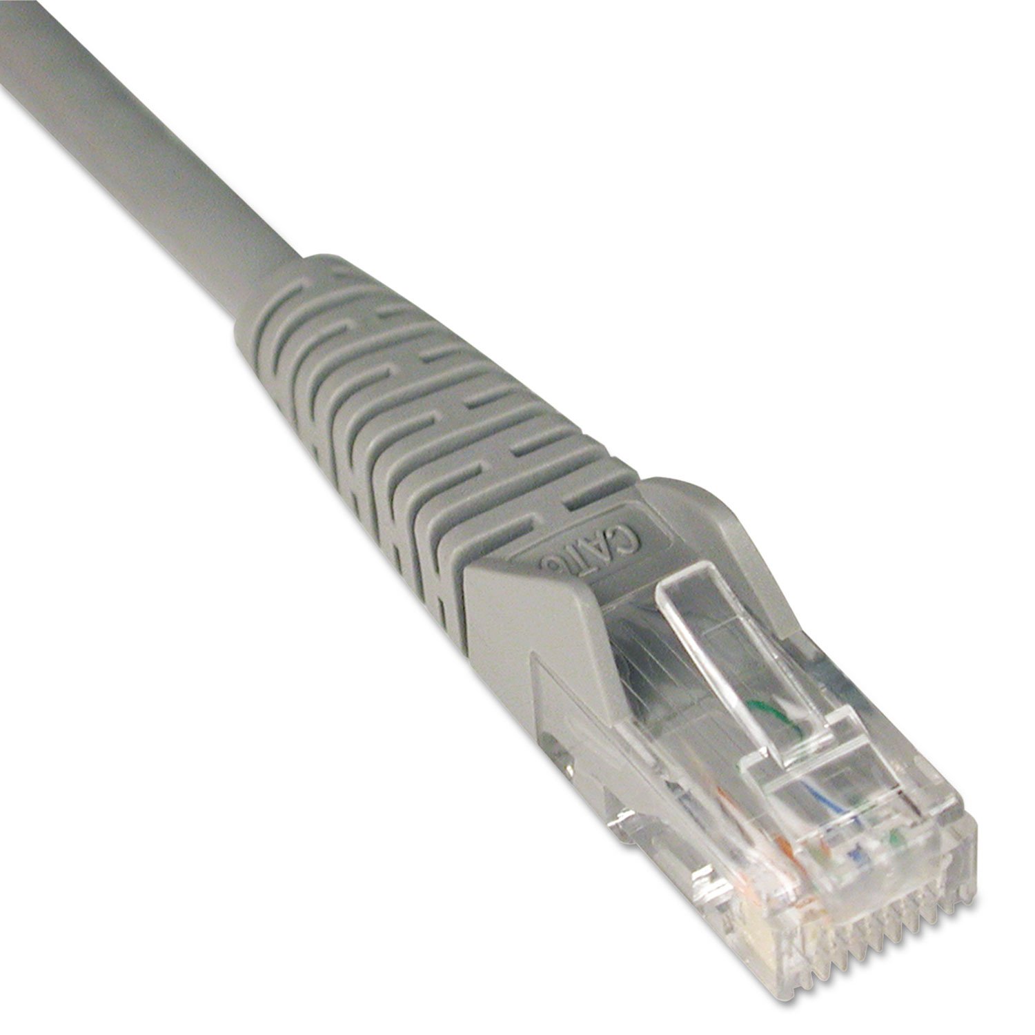 Eaton Tripp Lite Series Cat6 Gigabit Snagless Molded (UTP) Ethernet Cable (RJ45 M/M), PoE, Gray, 7 ft. (2.13 m) - N201007GY