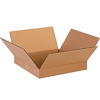 SI Products 13-Inch x 13-Inch x 2-Inch Shipping Box, 200#/ECT, 25/Bundle (13132)