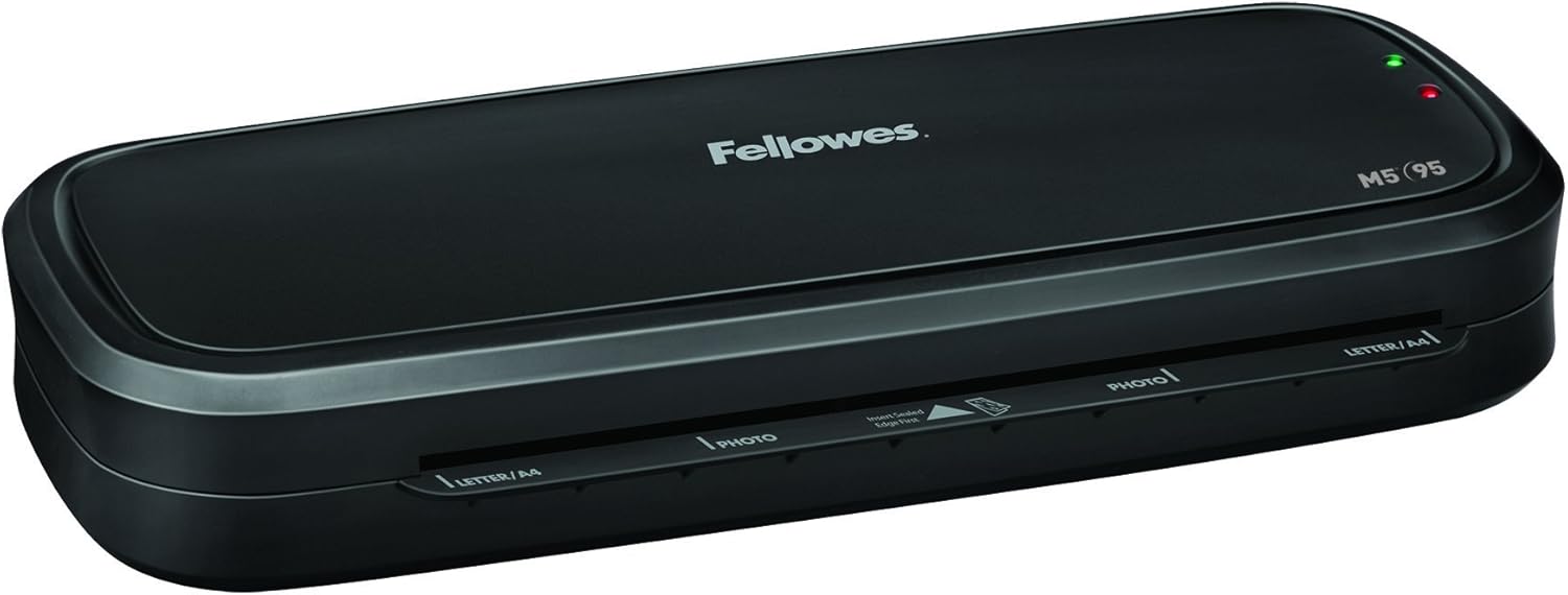 Fellowes M5-95 Laminator with Pouch Starter Kit - 9.50in Lamination Width - 5 mil Lamination Thickness