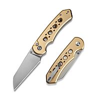 CIVIVI Pragma Prime Pocket Knife for EDC, 3.49" Wharncliffe Blade, Aluminum Handle, Reversible Clip