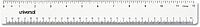 Universal Clear Plastic Ruler, Standard/Metric, 12" Long, Clear