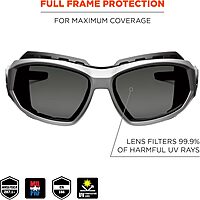 Ergodyne Skullerz Loki Convertible Anti-Fog Safety Glasses