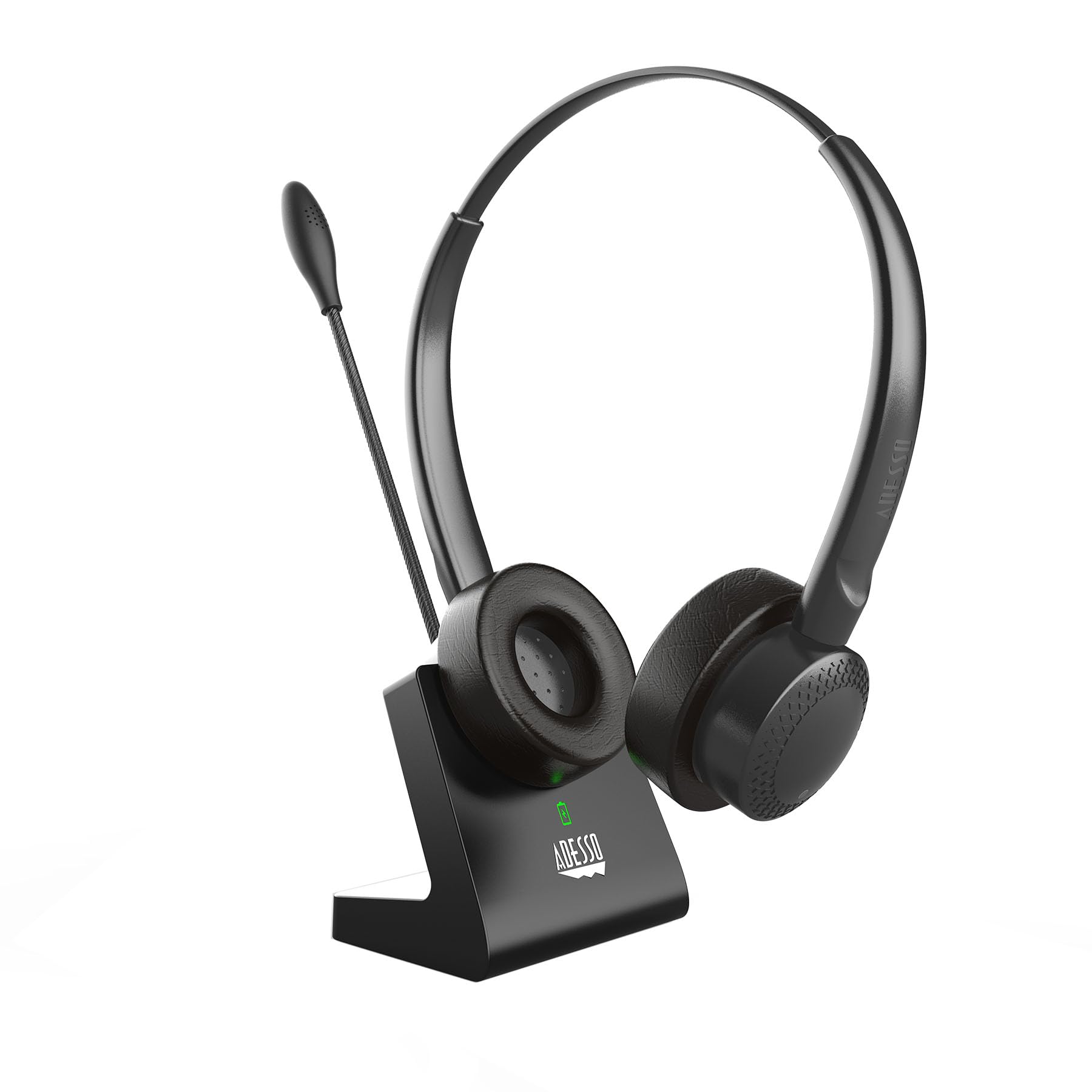 ADESSO Xtream P400 Wireless Multimedia Headset with Charging Dock - Bluetooth 5.0, 14Hrs Talk & Listen Time