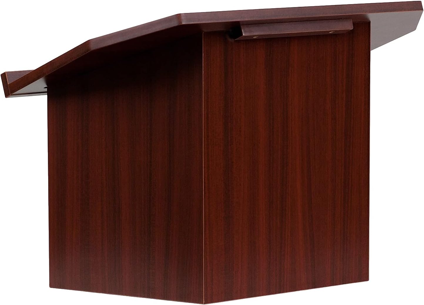 Flash Furniture Mysta Foldable Tabletop Lectern, 27W x 16.25D x 19H - Mahogany