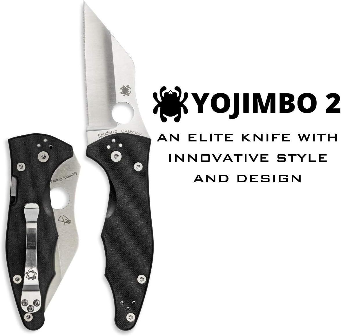 Spyderco Yojimbo 2 Folding Tactical Knife - Wharncliffe