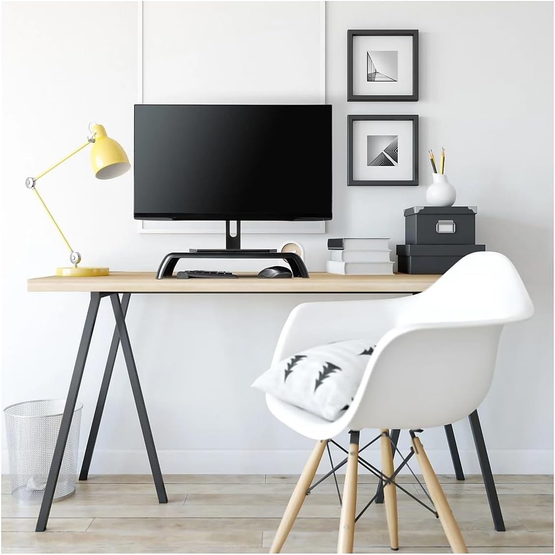 Allsop ErgoRiser Monitor Stand – Made in the USA, with US Sourced ABS Plastic