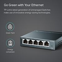 TP-LINK Gigabit Unmanaged Ethernet Switch | Fanless Metal Shielded Ports